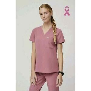 Figs *RARE* Limited Edition Quartz BCA Catarina Scrub Top Pink Women's Sz XS